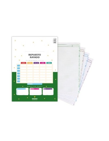 Repuesto A4 100hj Cuad 5 Perf 637c Nor-pac