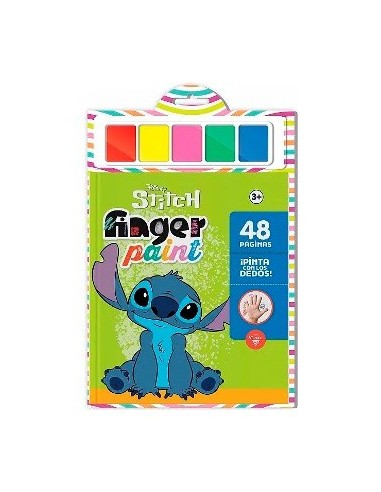 Libro P-pintar Con Los Dedos Stitch 48 Paginas 6304 6369 Ev01