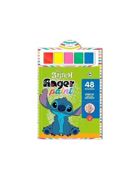 Libro P-pintar Con Los Dedos Stitch 48 Paginas 6304 6369 Ev01