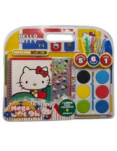 Libro P-pintar En Blister Hello Kitty C- Acuarelas + Stikers + Marcadores 6332 Ev01