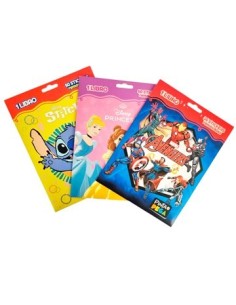 Libro P/pintar + 50 Sticker Personajes  6334/6245/6244 Ev01