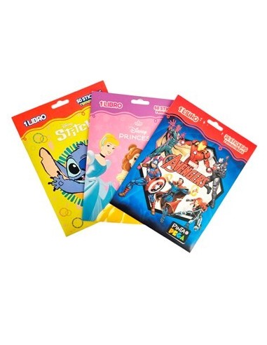 Libro P/pintar + 50 Sticker Personajes  6334/6245/6244 Ev01