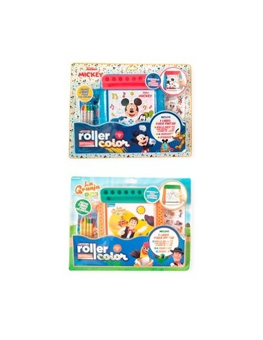 Libro P-pintar C-rollo De Papel + 4 Crayones + Stickers Avengers-la Granja-mickey 5979-5980-6098 Ev01