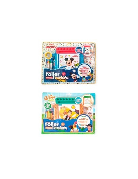 Libro P-pintar C-rollo De Papel + 4 Crayones + Stickers Avengers-la Granja-mickey 5979-5980-6098 Ev01
