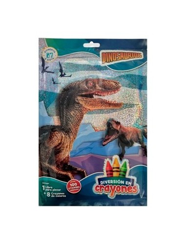 Libro P-pintar Sobre Diversion  C-crayones Unicornio-dinosaurio 0005 Och01