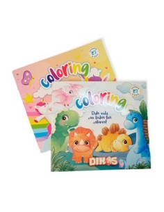 Libro Coloring Dinos-unicornios Och01 -b120-