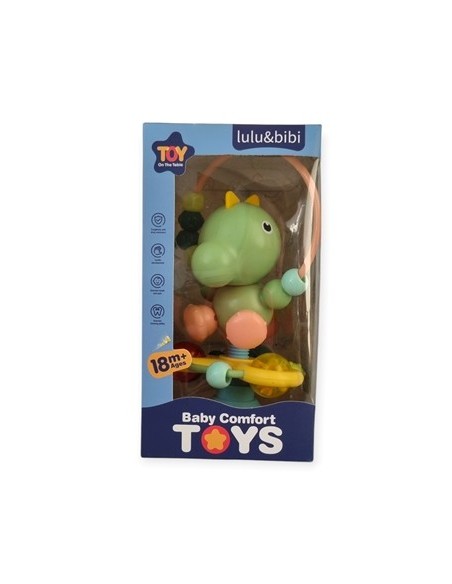 Dinosaurio 16cm Didactico C-sonajero Y Ventosa 26236 Col01