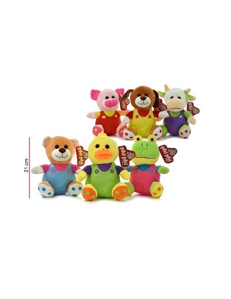 Animales 20cm Sentados Coloridos Mod  Surt  5398-5401-5403-5404 Phi Phi