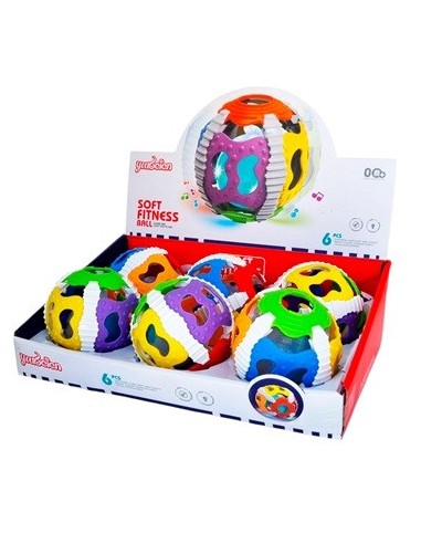 Pelota Sonajero 9cm C-luz Y Sonido Rt782 Pri02