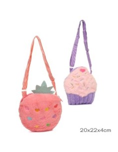 Morral 16x16cm Peluche Frutas-cupcake 52569 Tar02