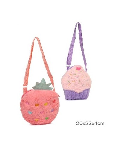 Morral 16x16cm Peluche Frutas-cupcake 52569 Tar02