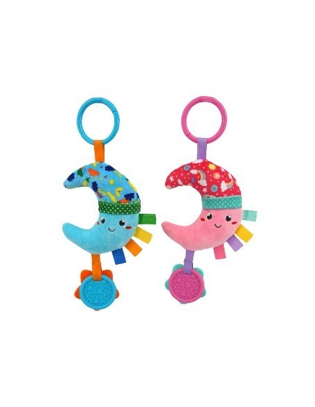 Sonajero Luna Celeste-rosa Colgante C-mordisco 59028 Wd02