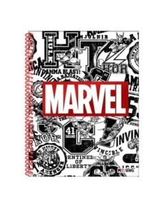 Cuaderno A4 Rayado X 80hj T-semi Rigida Marvel 1208208 Moo01 Ori02