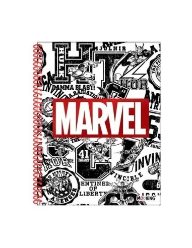 Cuaderno A4 Rayado X 80hj T-semi Rigida Marvel 1208208 Moo01 Ori02