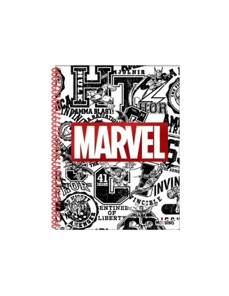 Cuaderno A4 Rayado X 80hj T-semi Rigida Marvel 1208208 Moo01 Ori02