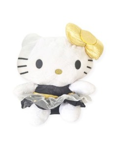 Kitty 20cm Estrellas Negro-rosa Tan01