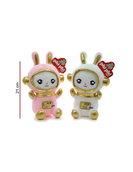 Conejo 23cm Astronauta Rosa/blanco 5440 Phi Phi