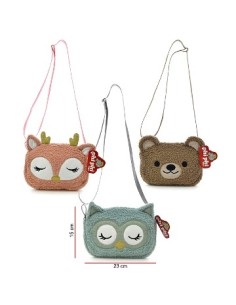 Cartera 23x16 Peluche Animales 8182 Phi Phi