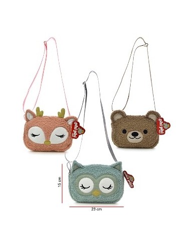 Cartera 23x16 Peluche Animales 8182 Phi Phi