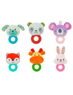 Sonajero 13cm C-mordillo Animales Surt  Wt3025 509592 56566-57274-58521-58530-58518 Wd02