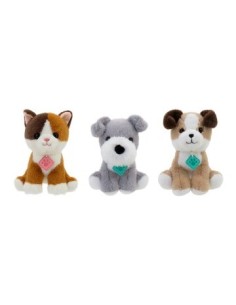 Peluche 18cm 7" Perro Gato Sentado 850908-7 Wt206p Wd02