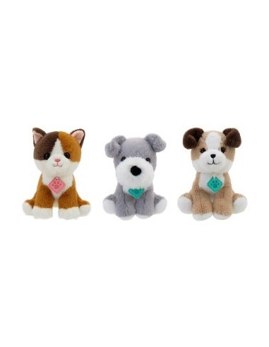 Peluche 18cm 7" Perro Gato Sentado 850908-7 Wt206p Wd02