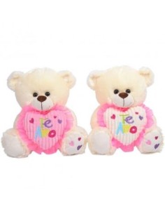 Oso 25cm Sentado C-corazon Bordado C-frase 43151 Wd02 -e-