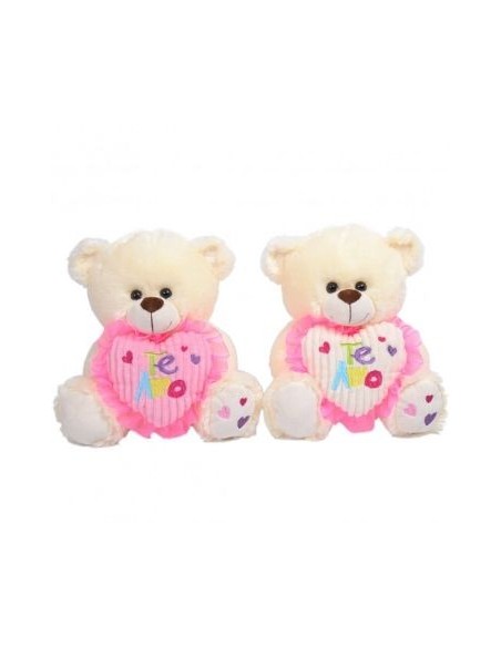 Oso 25cm Sentado C-corazon Bordado C-frase 43151 Wd02 -e-