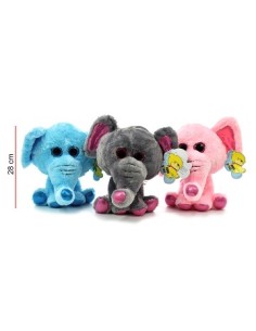 Peluche 28 Cm  Elefante Colores C7801 Win03
