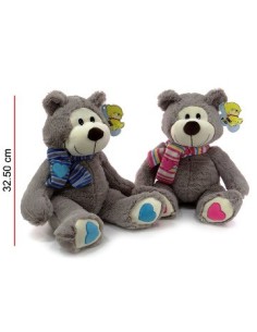 Oso 33cm Sentado C-bufanda 2 Colores C7595 Win03