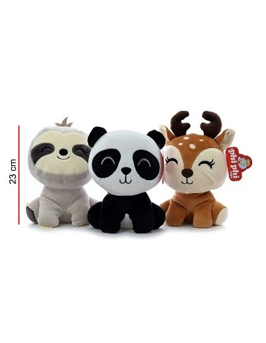 Animales 25cm Bambi-perezoso Y Panda 1693 Phi Phi