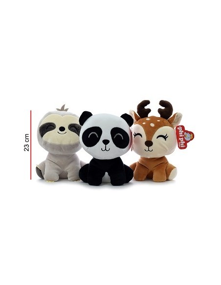 Animales 25cm Bambi-perezoso Y Panda 1693 Phi Phi