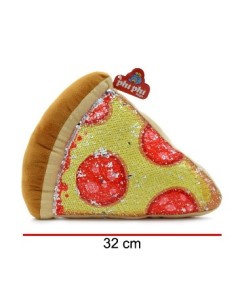 Almohada 30cm Porcion De Pizza C-lentejuelas 7971 Phi Phi