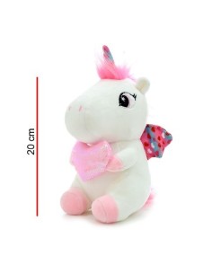 Unicornio 24cm Sentado C-corazon Rosa 8048 Phi Phi -e-