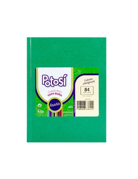 Cuaderno  84hj T-d Ray Arana Verde Potosi 376115 Tec02 -b60-5-