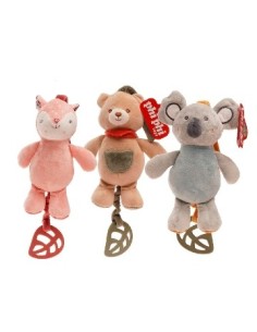 Cunero Musical 22cm  Animalitos Nordicos Color Pastel 6305 Phi Phi