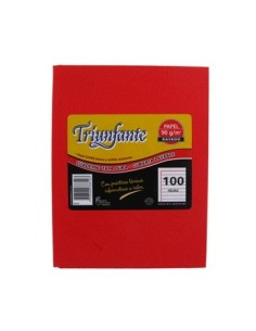 Cuaderno 96-100hj T-d Ray Arana Rojo 366123 Triunfante Tec02 -b5-