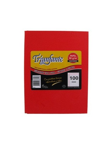 Cuaderno 96-100hj T-d Ray Arana Rojo 366123 Triunfante Tec02 -b5-