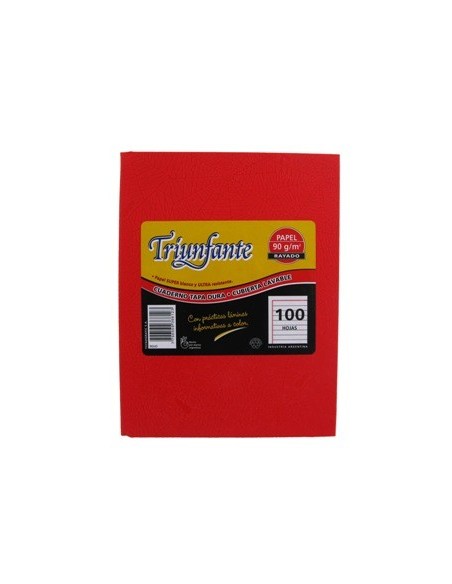 Cuaderno 96-100hj T-d Ray Arana Rojo 366123 Triunfante Tec02 -b5-
