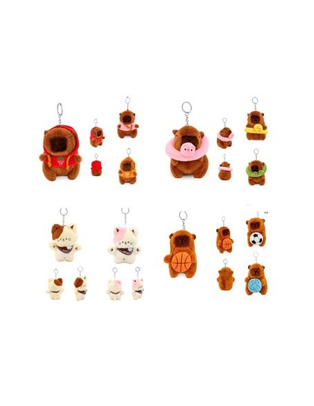 Llavero Peluche Capybara/gato 30480-30484-30489-30491 Tar02