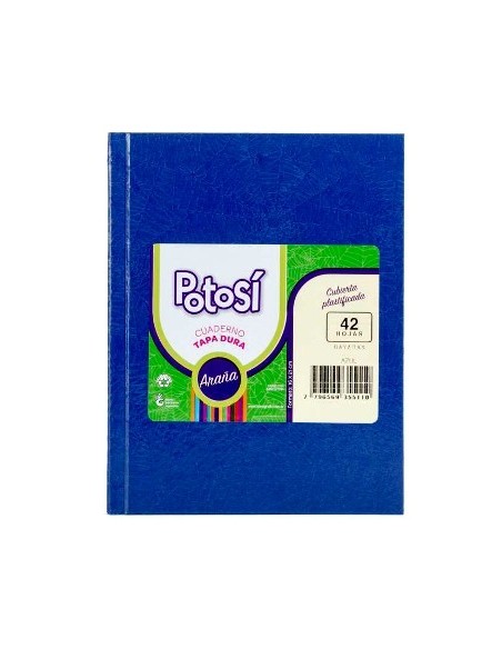 Cuaderno 42hj T/d Ray Arana Azul Potosi 355110 Tec02 (b90)