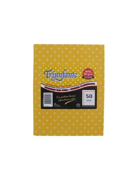 Cuaderno  50hj T/d Ray Lunares Amarillo 425127 Triunfante Tec02 (b5)