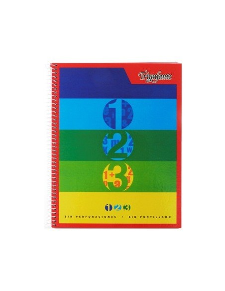 Cuaderno 100hj 21x27cm T-d Cuad  C-esp 432224-432231 Triunfante Tec02 -b4-