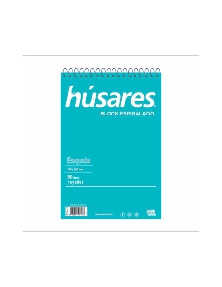 Block Esquela 80hjs Raya C-esp  Husares 6403 Rch01