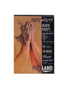 Block Kraft A4  X50hjs 130grs Paperarts 82.10.10.4.6 Pap01