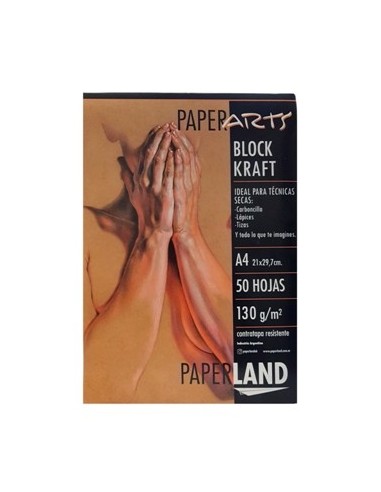 Block Kraft A4  X50hjs 130grs Paperarts 82.10.10.4.6 Pap01