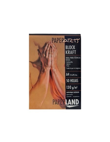Block Kraft A4  X50hjs 130grs Paperarts 82.10.10.4.6 Pap01