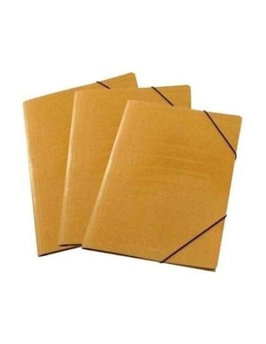 Carpeta Oficio 3 Solapas Kraft C/elast S/plast 100200 Fibracap (b50)