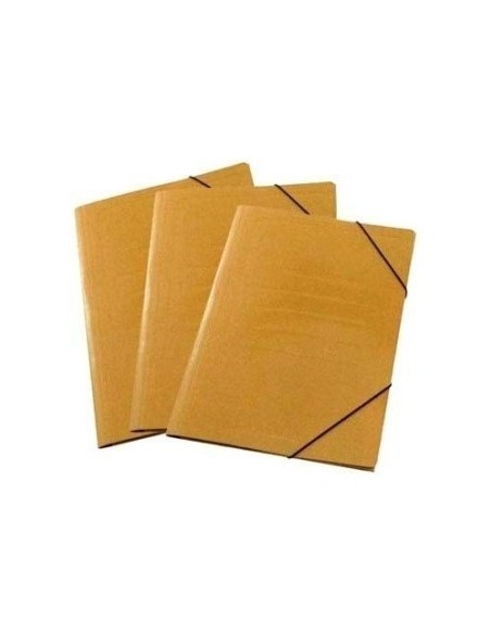 Carpeta Oficio 3 Solapas Kraft C/elast S/plast 100200 Fibracap (b50)
