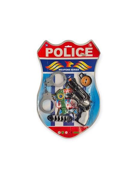 Set De Policia 5 Pzas Blister 43x28x4cm 50785 Seb01